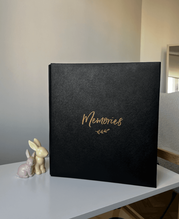 Фотоальбом на 500 фото "Memories" чорний з гілочкою