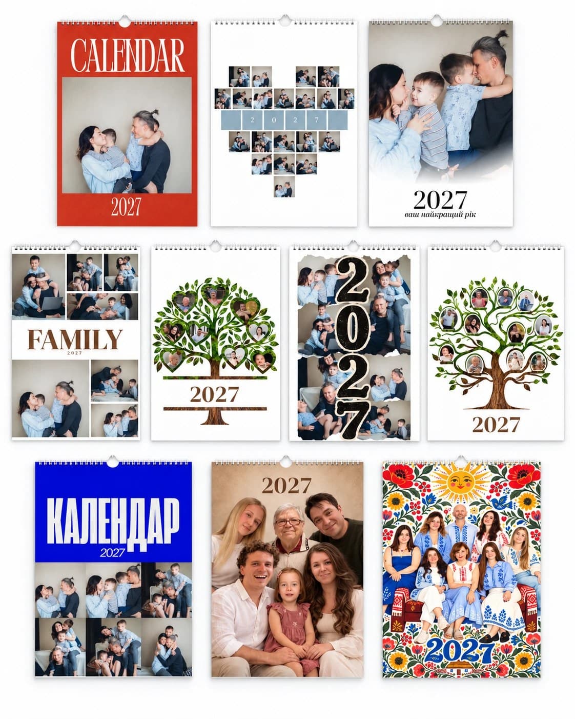 Настінний фотокалендар на 2027 рік